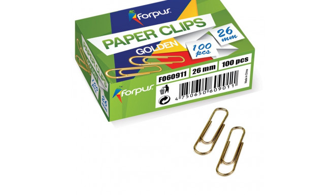 Paper clip 26 mm copper 100 pcs