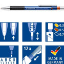 Mechanical regular pencil STAEDTLER 775 0.3mm with metal pocket clip