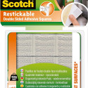 Fixing pads double-sided removable SCOTCH, 25.4x25.4mm