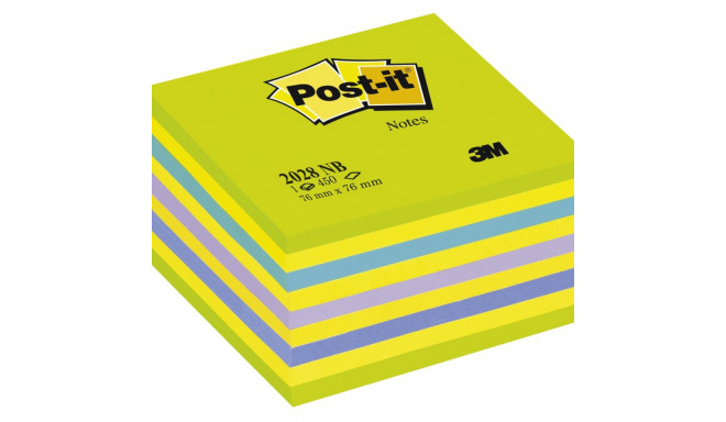 Märkmekuup 76x76 POST-IT 2028NB rohelised neoontoonid 450 lehte