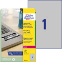 Sticker label made of silver polyester film AVERY ZWECKFORM 210x297mm weatherproof 20 sheets in a pa