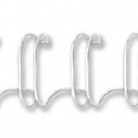 Köitespiraal 10mm metall 3:1 augustus valge 60-le lehele