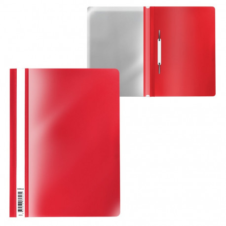 Quick binder A4 with a strip red PROLEXPLAST