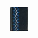 Märkmik A5 Pattern 170x225mm, ruut, kirivöö sinine, kunstnahast kaaned, spiraalköide, Timer