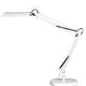 Valgusti UNILUX Swingo valge, integreeritud LED lamp 11W, klamber ja alus