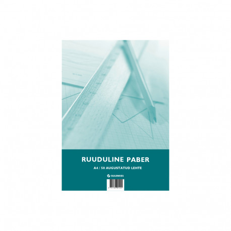 Tarbepaber A4 5x5 ruut, 100l lahtised augustatud lehed kilesse pakitud