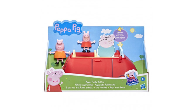 PEPPA PIG Rotaļu komplekts "Ģimenes sarkanais auto"