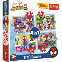 TREFL SPIDER-MAN Puslekomplekt 4in1 Spidey