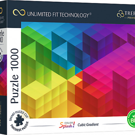 TREFL Prime Puzzle Color Splash Cubic Gradient, 1000 pcs