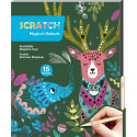 AVENIR A4 Scratch Book Magical animals