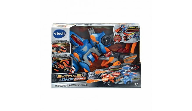 Transformable Super Robot Vtech Switch & Go Dinos Combo: SUPER SPINO-DACTYL 2 IN 1 Dinosaur