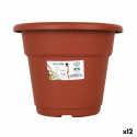 Plant pot Dem Greentime Circular Brown ø 22 x 17,5 cm (12 Units)