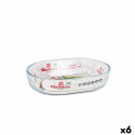 Ahjuvorm Quttin   600 ml Klaas ovaalne 17,6 x 12,7 x 4 cm (6 Ühikut)