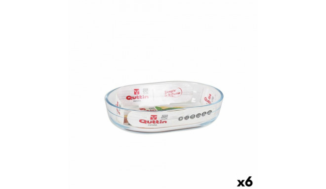 Ahjuvorm Quttin   Klaas ovaalne 600 ml 17,6 x 12,7 x 4 cm (6 Ühikut)