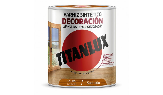 sintētiskā laka Titanlux m11100434 Dekors Satīna apdare Sarkankoks 750 ml