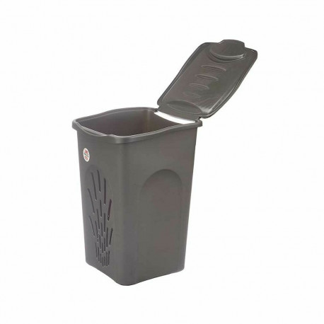 Laundry basket Stefanplast 70112 70112 Anthracite Plastic 50 L 37 x 56 x 39 cm 37 x 56 x 38,5 cm (6