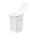 Laundry basket Stefanplast White Plastic 50 L 37 x 56 x 39 cm (6 Units) Laundry basket Stefanplast White Plastic 50 L 37 x 56 x 39 cm (6 Units)