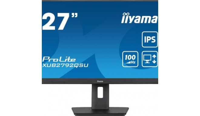 iiyama ProLite computer monitor 68.6 cm (27&quot;) 2560 x 1440 pixels Full HD LED Black