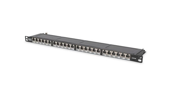 Digitus CAT 6, Class E High Denisity Patch Panel, shielded, black