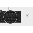 KeySonic KSK-5010ELC (DE) keyboard USB QWERTZ German Black