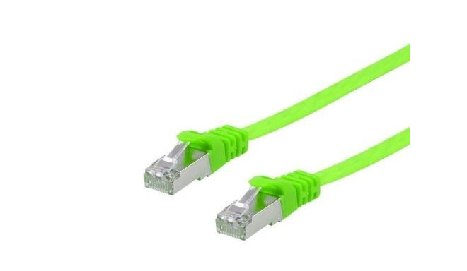 Equip Cat.6A U/FTP Flat Patch Cable, 5.0m, Green