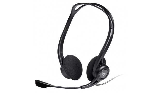 Kõrvaklapid+mikrofon Logitech H960 Stereo headset, in-line volume/mute, 100Hz-10kHz, USB-kaabel 2m, 