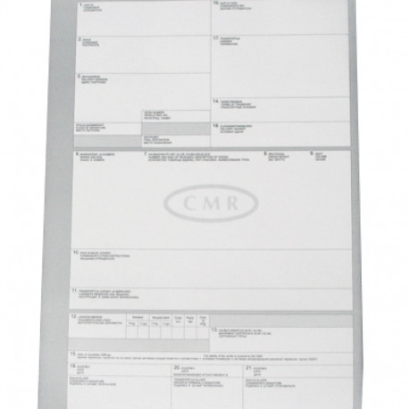CMR -autotranpordi saateleht-  isekopeeruv raamat, (eest-,inglis-,venekeelne),100 lehte, Kruul