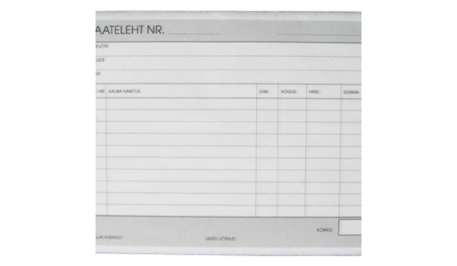 Saateleht A5 isekopeeruv raamat (100lehte)