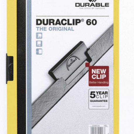 Kiillukuga kaaned Duraclip 60, kollane,lai,