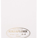 Kirjaplokk A4 50l. valge, liimköide ülal BP