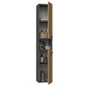 Topeshop NEL I ANT/ART bathroom storage cabinet Graphite, Oak