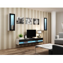 Cama TV stand VIGO NEW 30/140/40 white/black gloss Cama TV stand VIGO NEW 30/140/40 white/black gloss