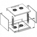 Techly Wall Rack Cabinet 19" 9U prof. 320 Grey Assembled
