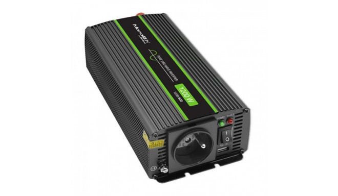 Qoltec Monolith toiteadapter/inverter Auto 1200 W Must