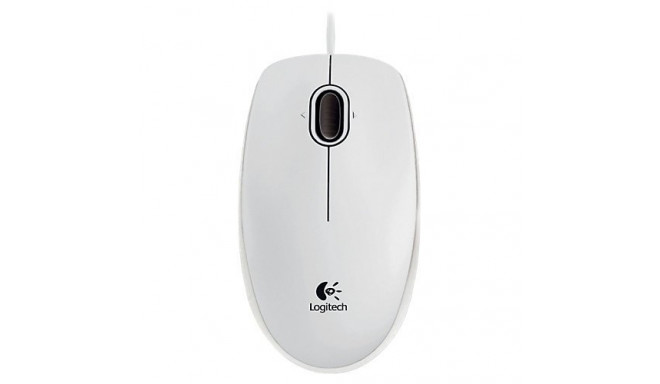 Logitech B100 Opt Optical Mouse white