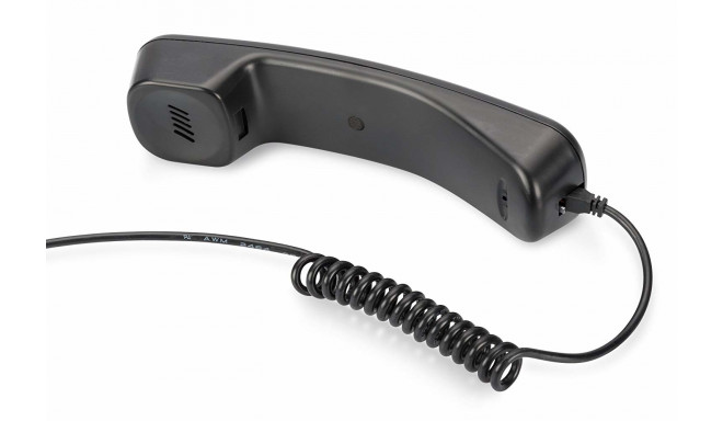 Digitus USB telephone handset, headset (black)