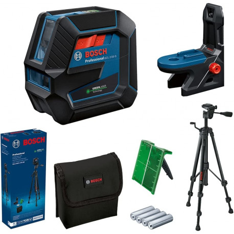 Bosch combi laser GCL 2-50 G Professional with Tripod, cross line laser (blue/black, green laser lin