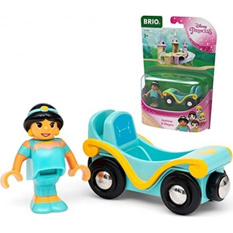 BRIO Disney Princess Jasmine with wagon, toy vehicle