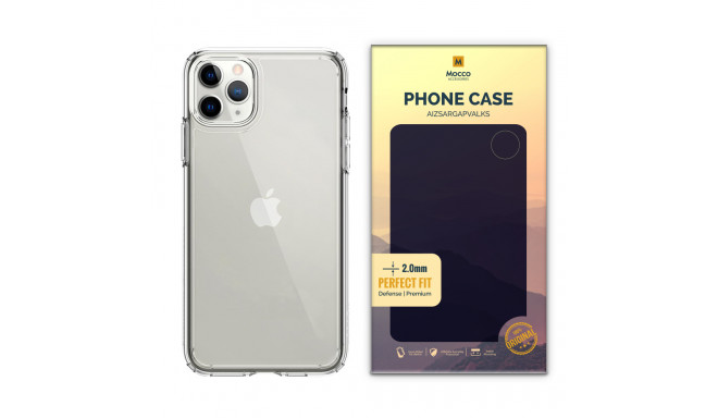 Mocco Original Clear Case 2mm Silicone Case for Apple iPhone 11 Pro Max Transparent (EU Blister)