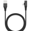 RoGer Lightning Data and Charging Cable with extra Lightning port (female) 1m
