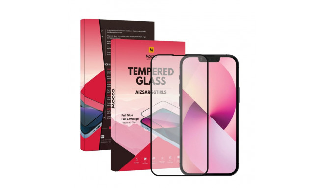 Mocco Full Glue Signature Edition Tempered Glass Full Coverage with Frame Apple iPhone 13 Pro Max Bl