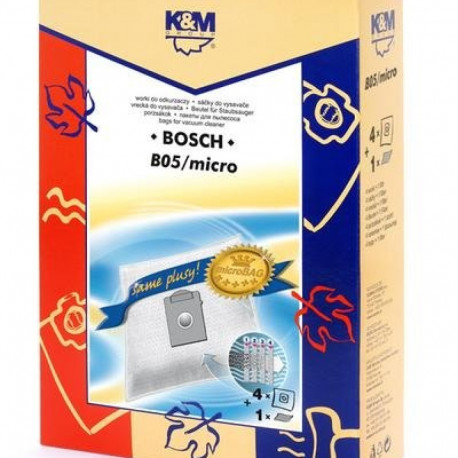 K&M Vacuum cleaner bag BOSCH typ K (4pcs)