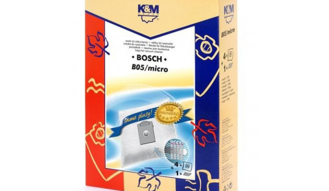 K&M Vacuum cleaner bag BOSCH typ K (4pcs)