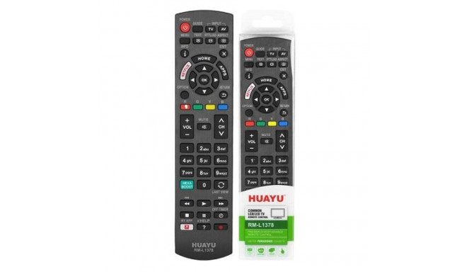 HQ LXH1378 TV remote control Panasonic LCD/LED RM-L1378 Black