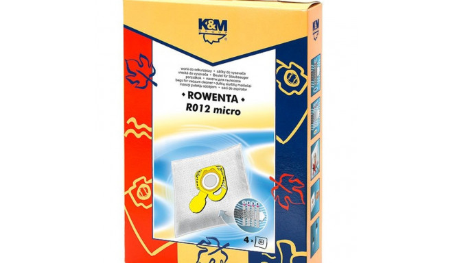 K&M KM-R012 Rowenta ZR200540/TEFAL ZR200940 Bags for vacuum cleaner 4 pcs.