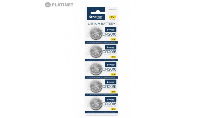 Platinet CR2016 Litija 3V Baterija (5gab. Blisters)