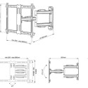 MULTIBRACKETS MB-2758 Wall swivel bracket for TVs 70" / 40kg