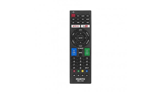 HQ LXP1346 TV remote control SHARP TV LCD RM-L1346 NETFLIX YOUTUBE Black