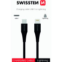 Swissten Basic Universal Quick Charge 3.1 USB-C to Lightning Data and Charging Cable 0.4m