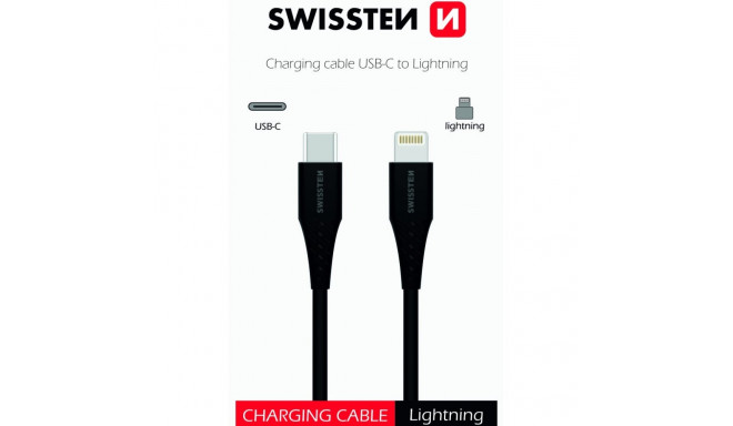 Swissten Basic Универсальный Quick Charge 3.1 USB-C на Lightning Кабель 0.4m